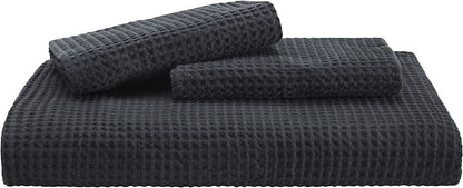 Waffle Weave Linen Cotton Duvet Cover Sets