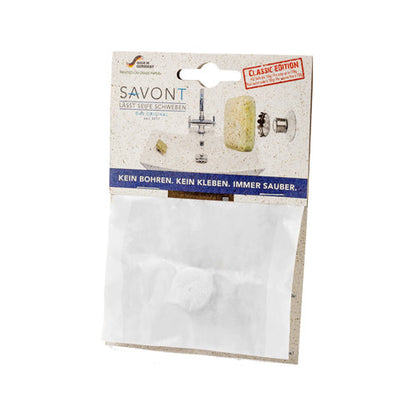 SAVONT Original Magnetic floating soap holder | Always dry & clean | Soap dish dispenser drainer for shower or sink